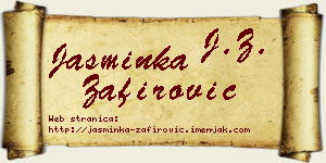 Jasminka Zafirović vizit kartica